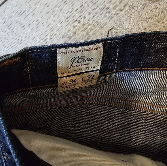 JCrew 770 Straight Leg 100% Denim 34×32 - Picture 3 of 5